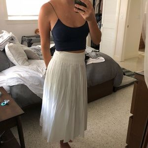 White Vince wrap skirt